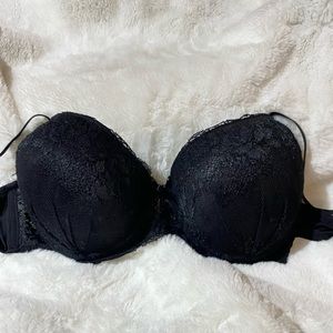 NEW w/o Tag Black Lace Push-up Bra